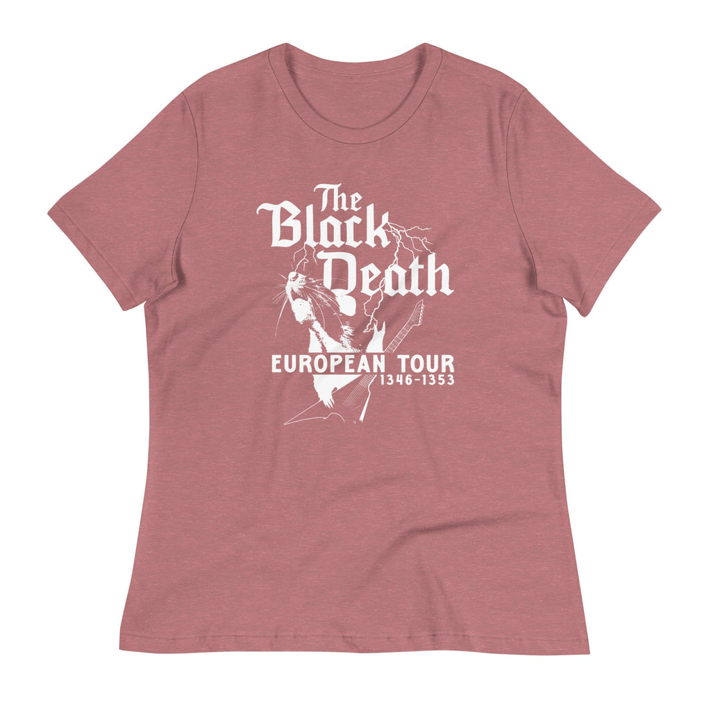 The Black Death European Tour Women's Signature Tee Hoodie, Sweatshirt | CoreVibeTees.com (Image 5)