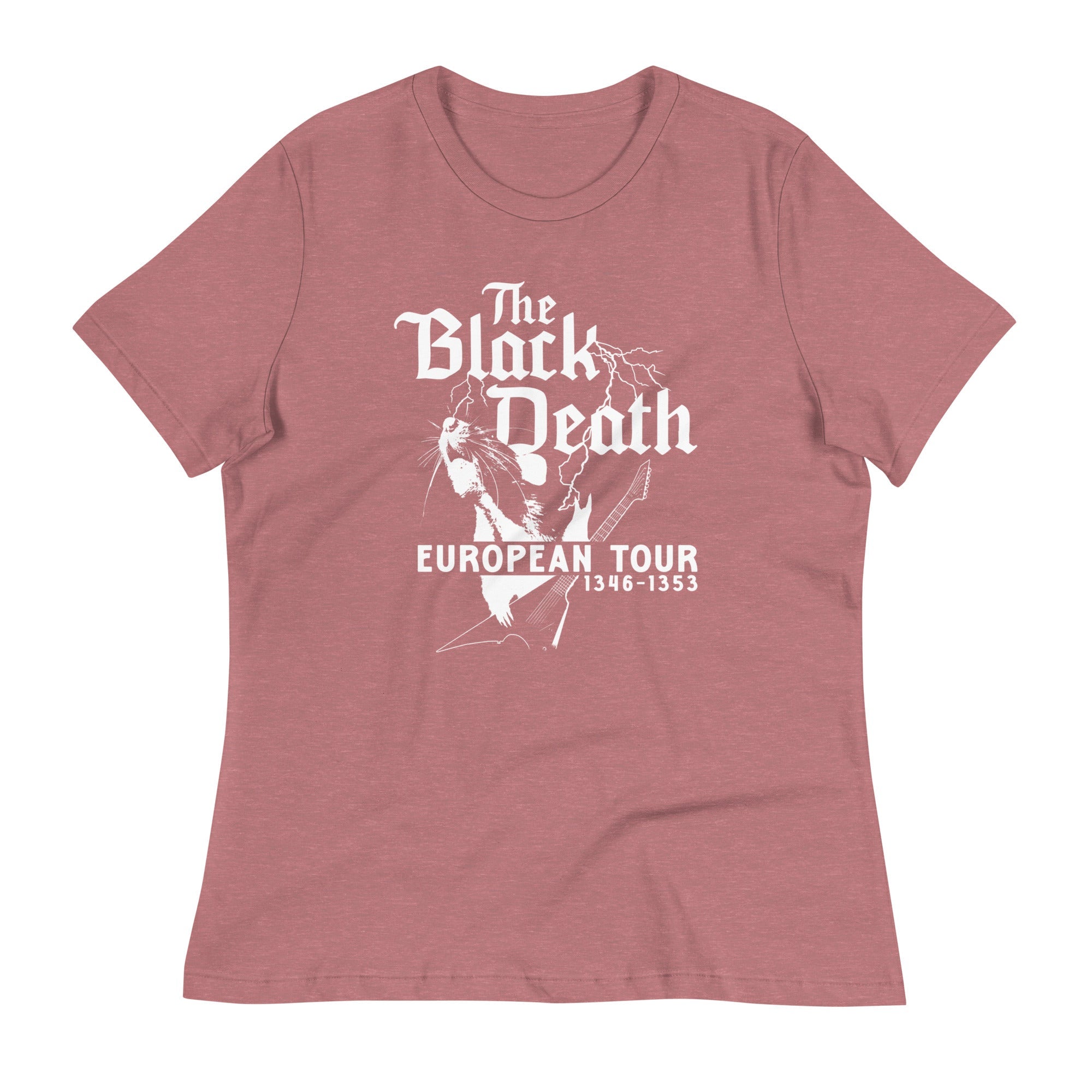 The Black Death European Tour Women's Signature Tee Hoodie, Sweatshirt | CoreVibeTees.com (Image 5)