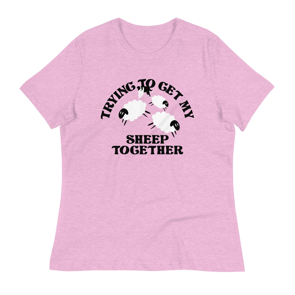 Trying To Get My Sheep Together Women's Signature Tee Hoodie, Sweatshirt | CoreVibeTees.com (Image 5)