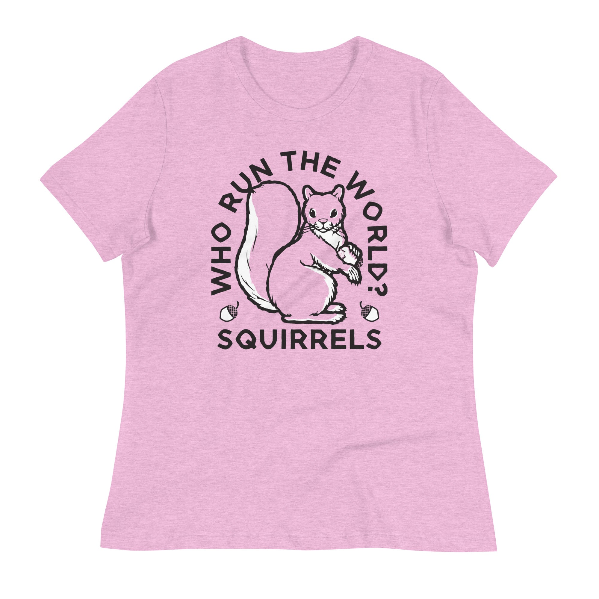 Who Run The World? Squirrels Women's Signature Tee Hoodie, Sweatshirt | CoreVibeTees.com (Image 1)