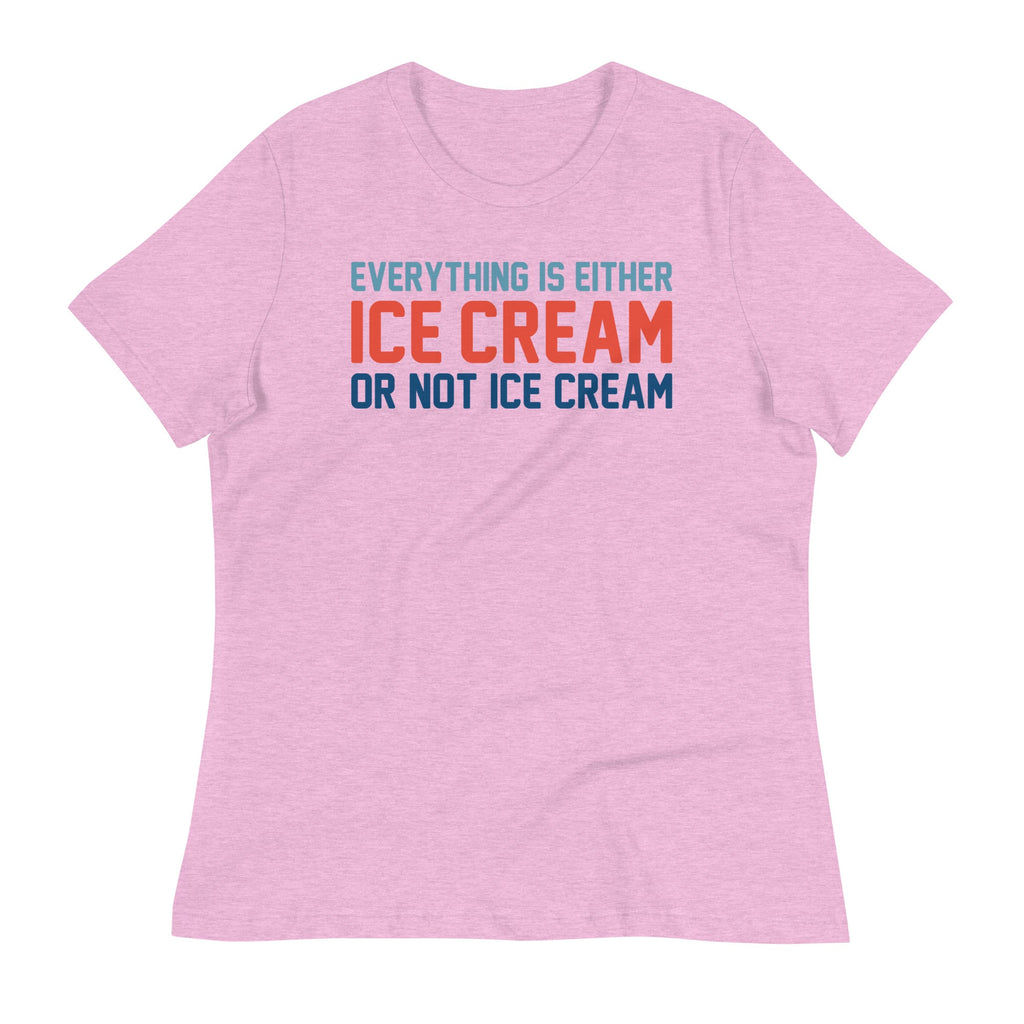 Everything Is Ice Cream Or Not Ice Cream Women's Signature Tee Hoodie, Sweatshirt | CoreVibeTees.com (Image 4)