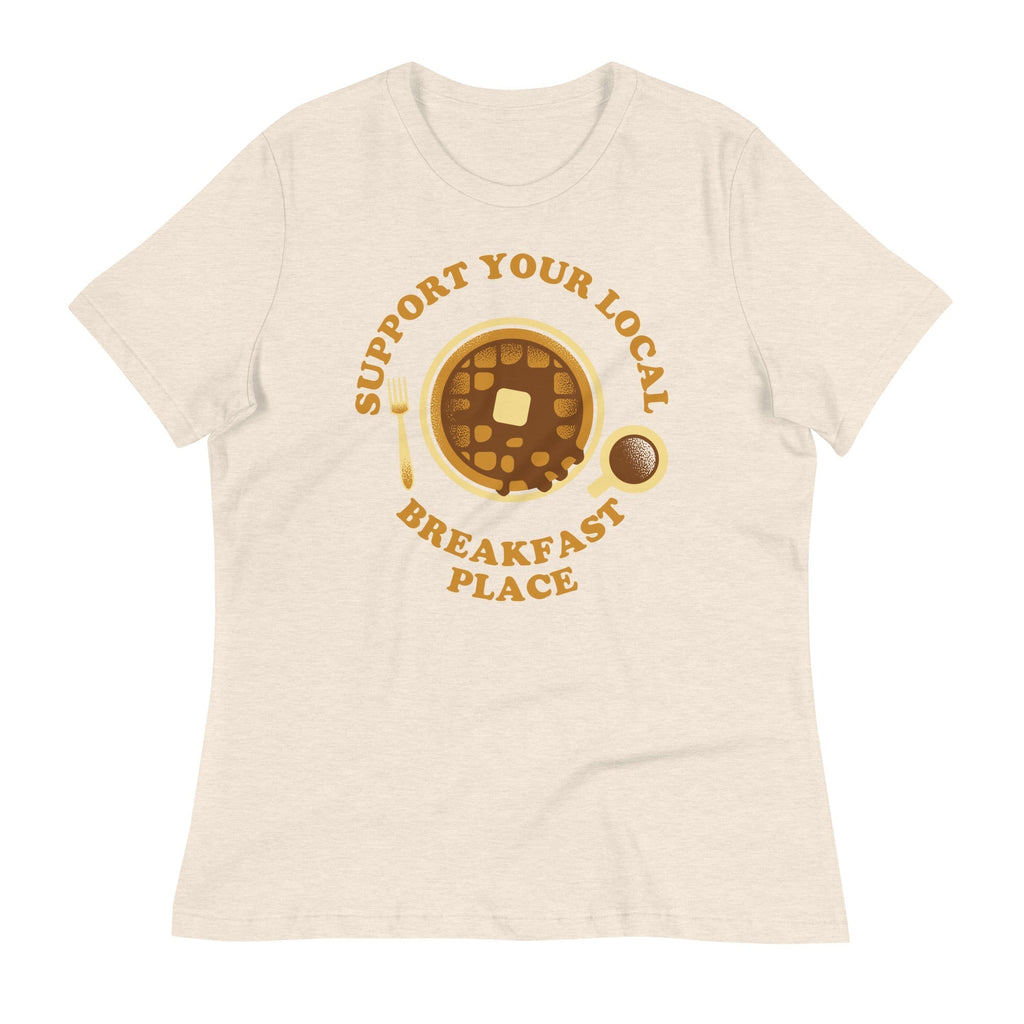 Support Your Local Breakfast Place Women's Signature Tee Hoodie, Sweatshirt | CoreVibeTees.com (Image 5)