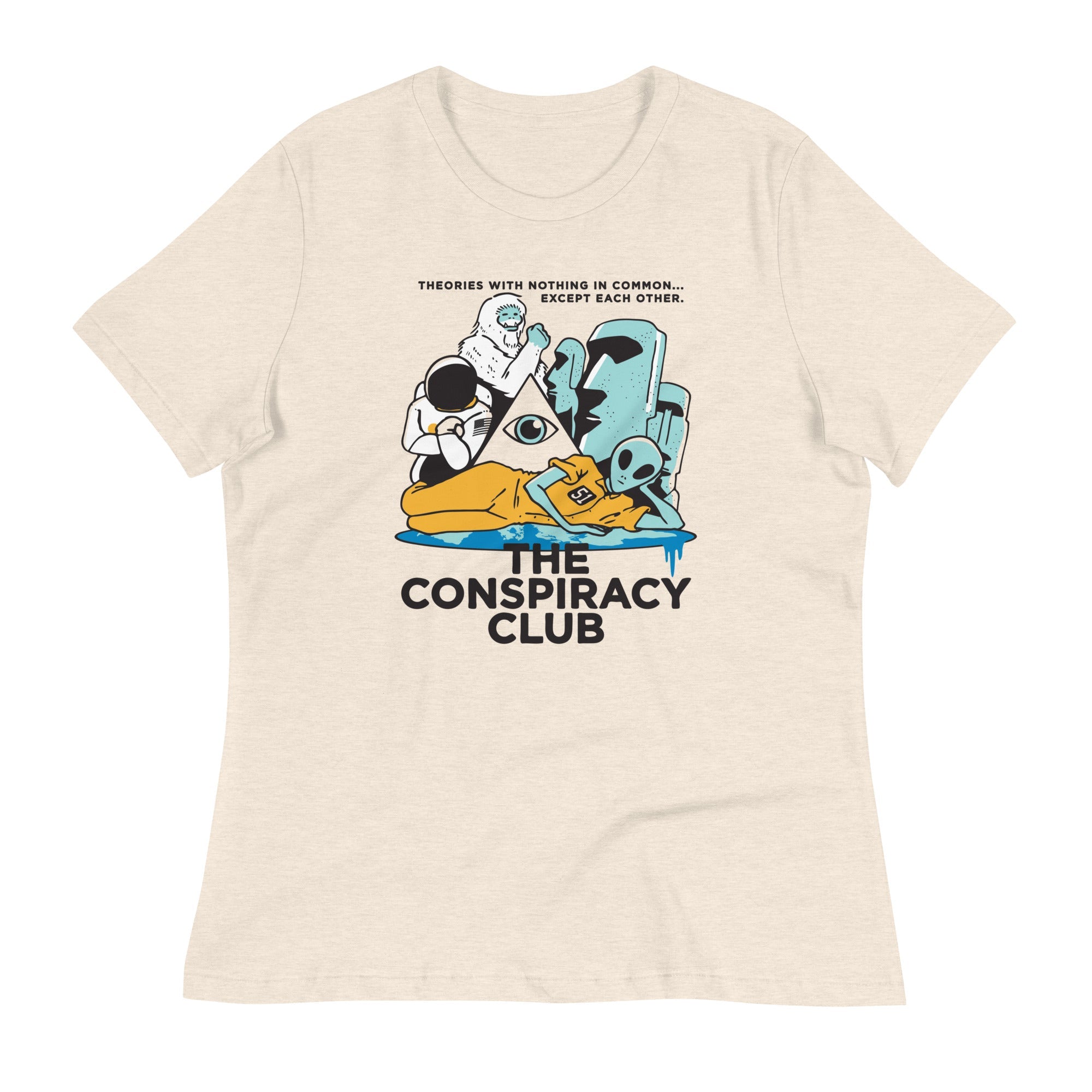 The Conspiracy Club Women's Signature Tee Hoodie, Sweatshirt | CoreVibeTees.com (Image 3)