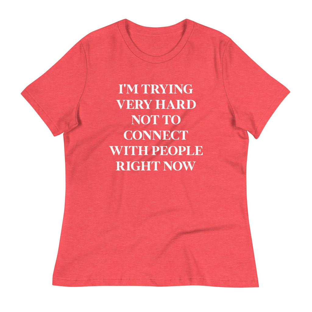 Trying Very Hard Not To Connect Women's Signature Tee Hoodie, Sweatshirt | CoreVibeTees.com (Image 3)