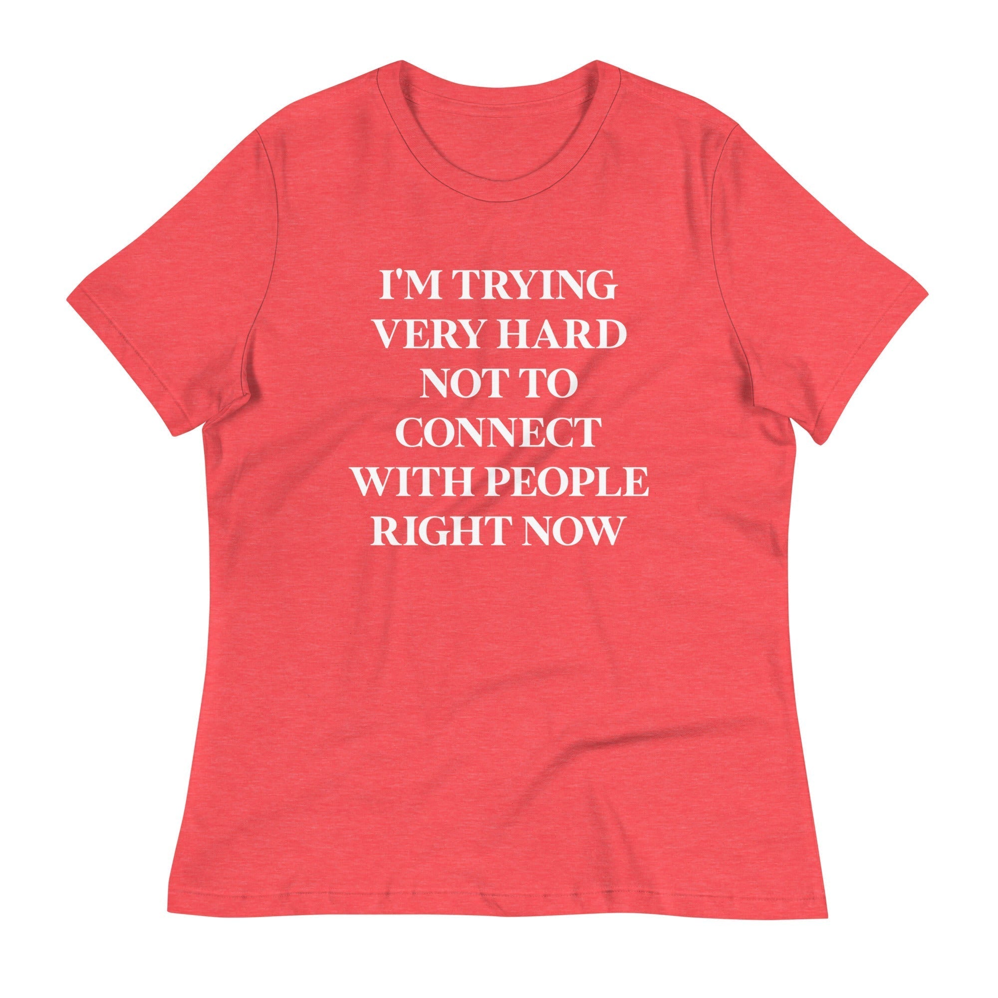 Trying Very Hard Not To Connect Women's Signature Tee Hoodie, Sweatshirt | CoreVibeTees.com (Image 3)