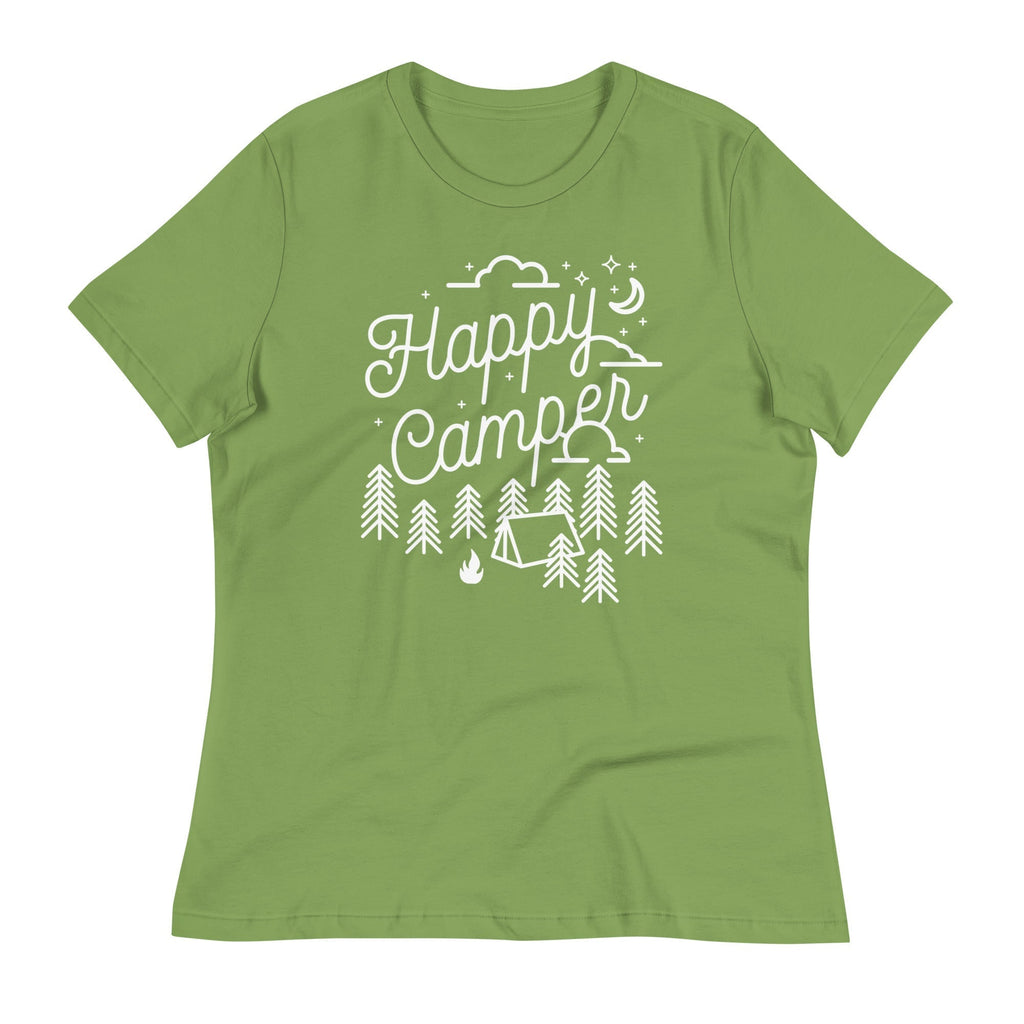Happy Camper Women's Signature Tee Hoodie, Sweatshirt | CoreVibeTees.com (Image 1)