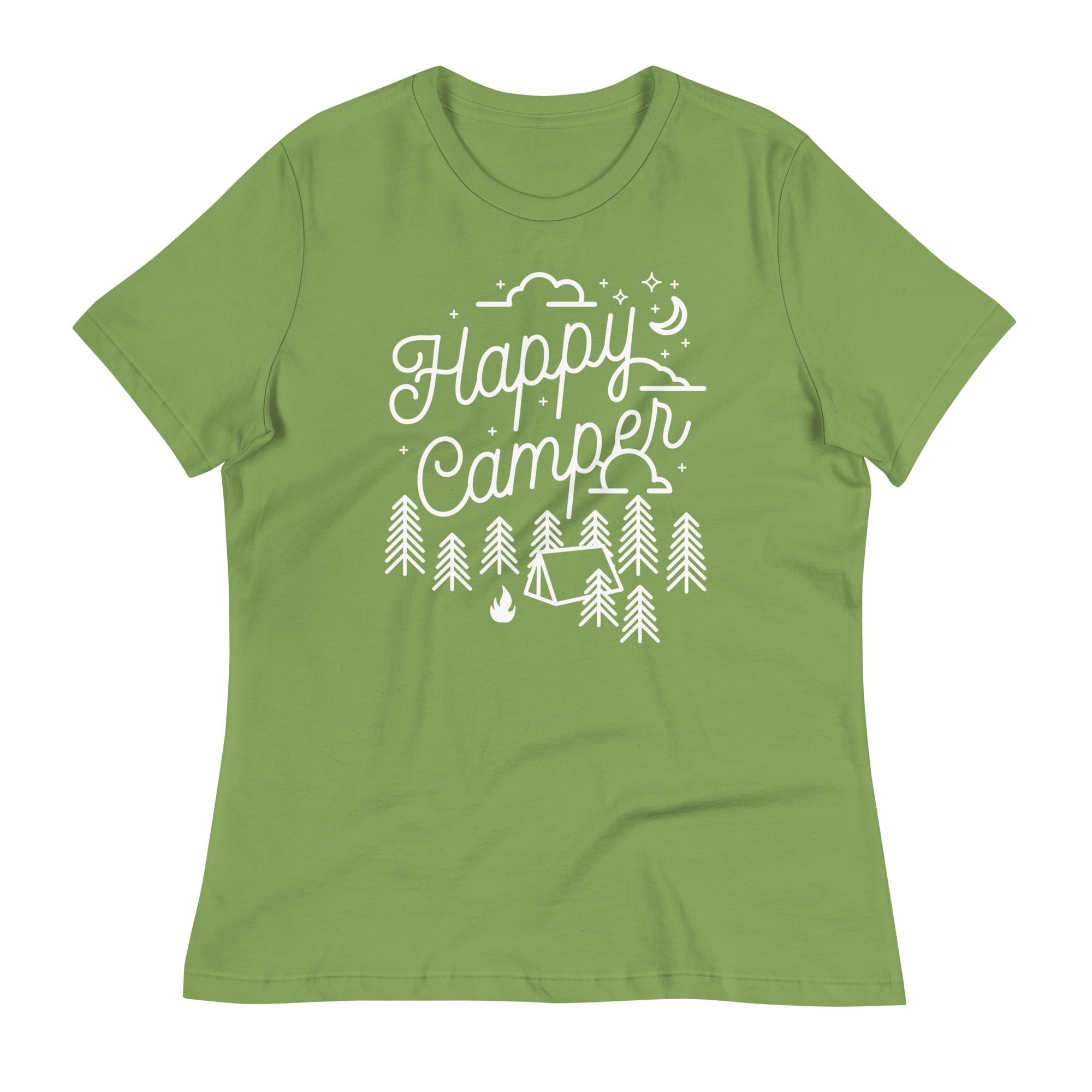 Happy Camper Women's Signature Tee Hoodie, Sweatshirt | CoreVibeTees.com (Image 1)