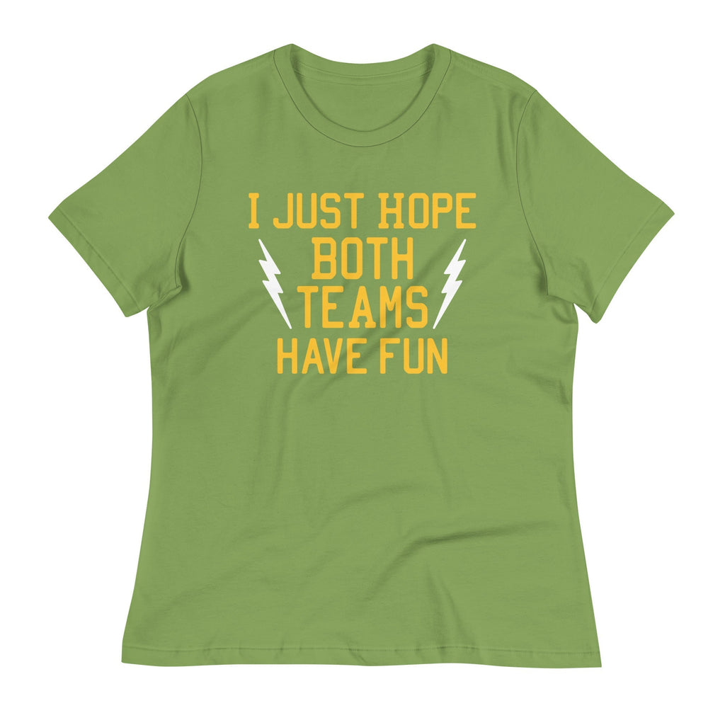 I Just Hope Both Teams Have Fun Women's Signature Tee Hoodie, Sweatshirt | CoreVibeTees.com (Image 3)