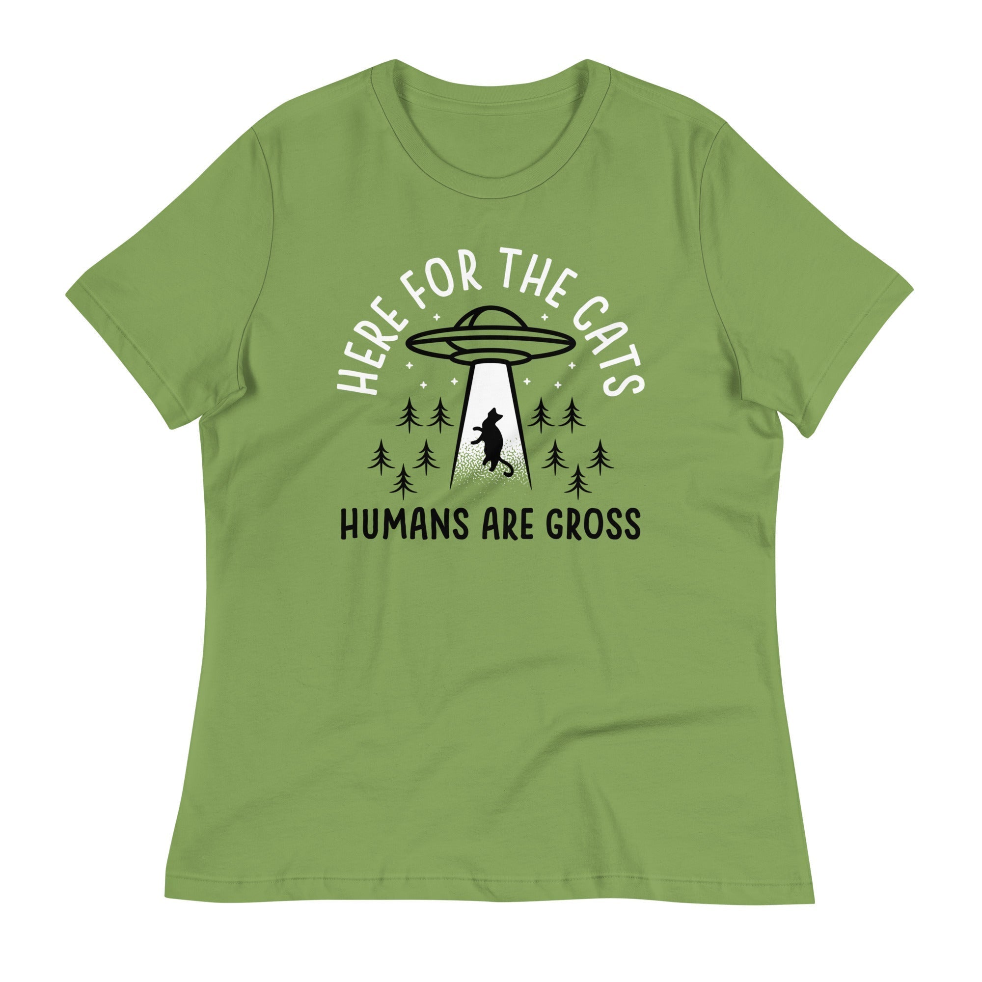 Here For The Cats, Humans Are Gross Women's Signature Tee Hoodie, Sweatshirt | CoreVibeTees.com (Image 5)