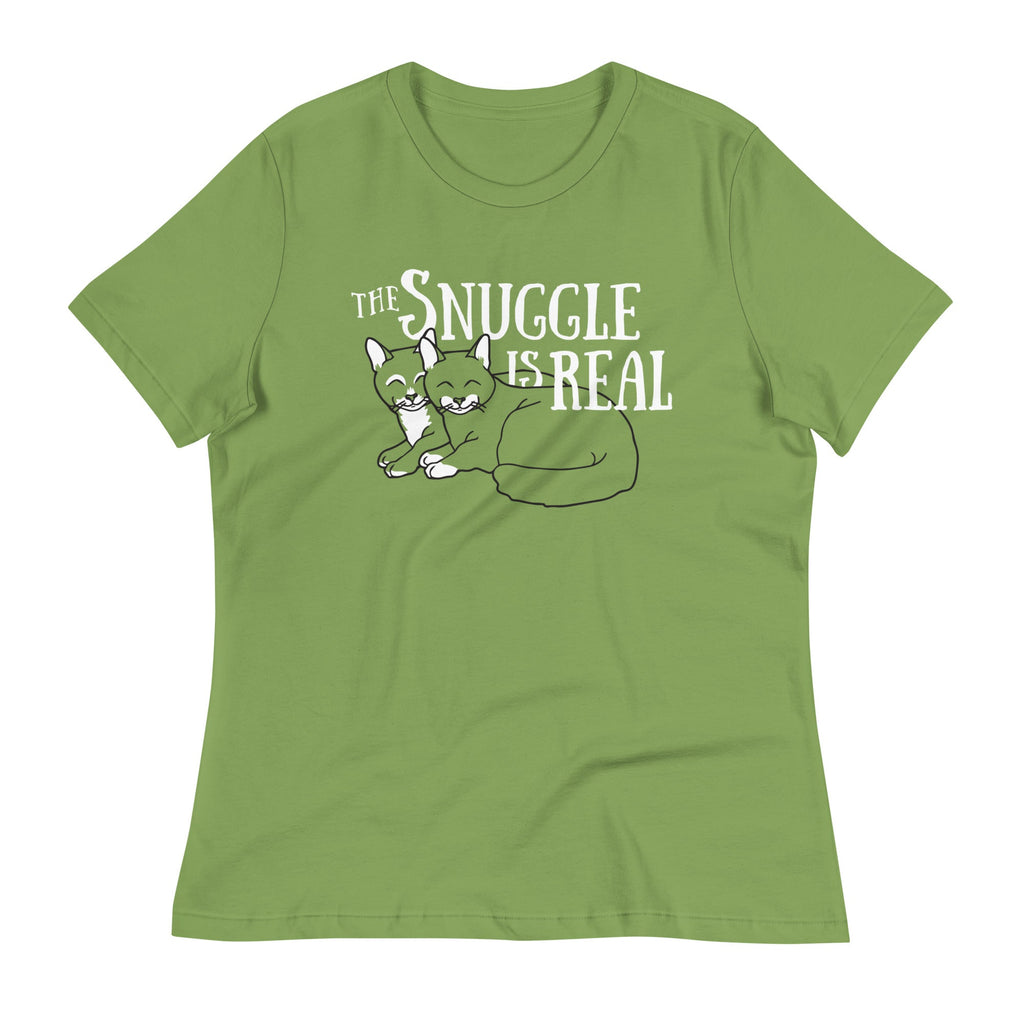 The Snuggle Is Real Women's Signature Tee Hoodie, Sweatshirt | CoreVibeTees.com (Image 3)