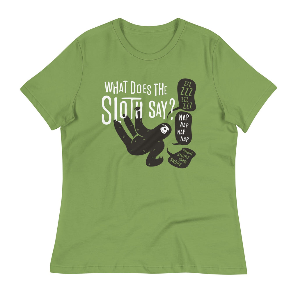 What Does The Sloth Say? Women's Signature Tee Hoodie, Sweatshirt | CoreVibeTees.com (Image 1)