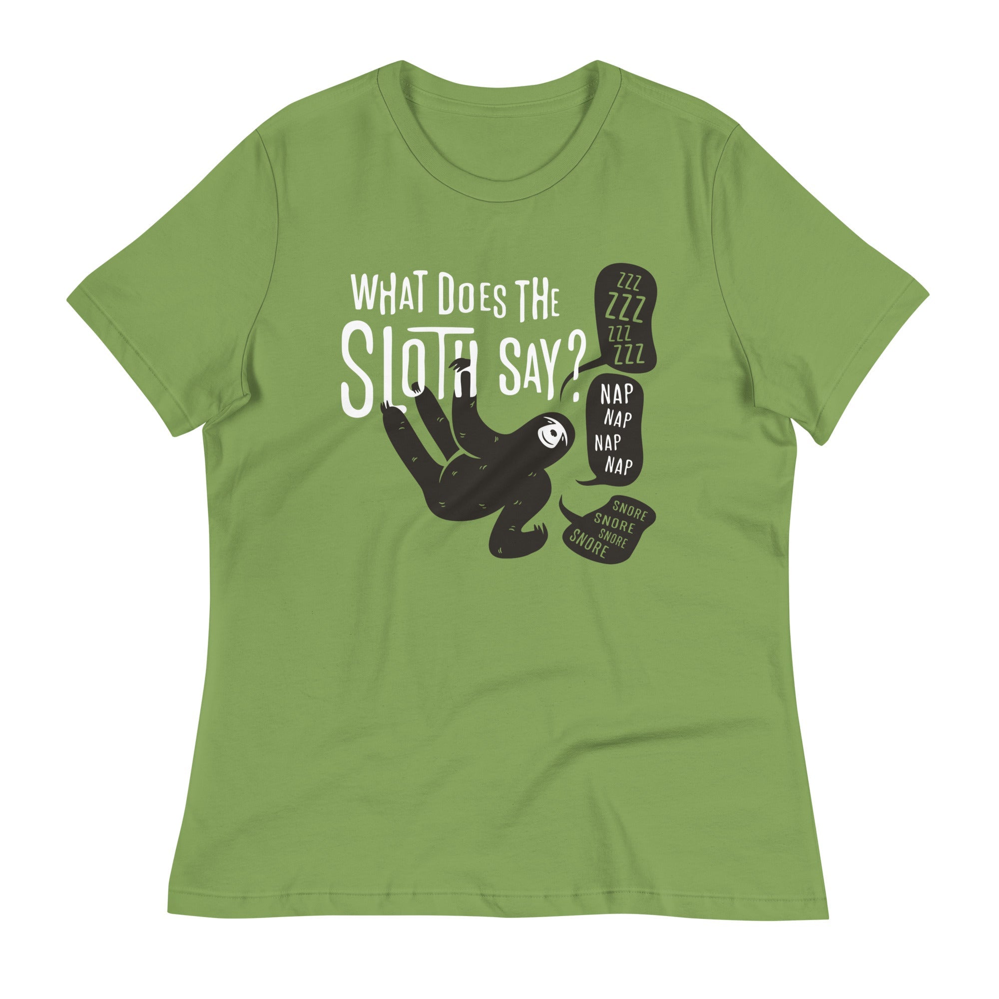 What Does The Sloth Say? Women's Signature Tee Hoodie, Sweatshirt | CoreVibeTees.com (Image 1)