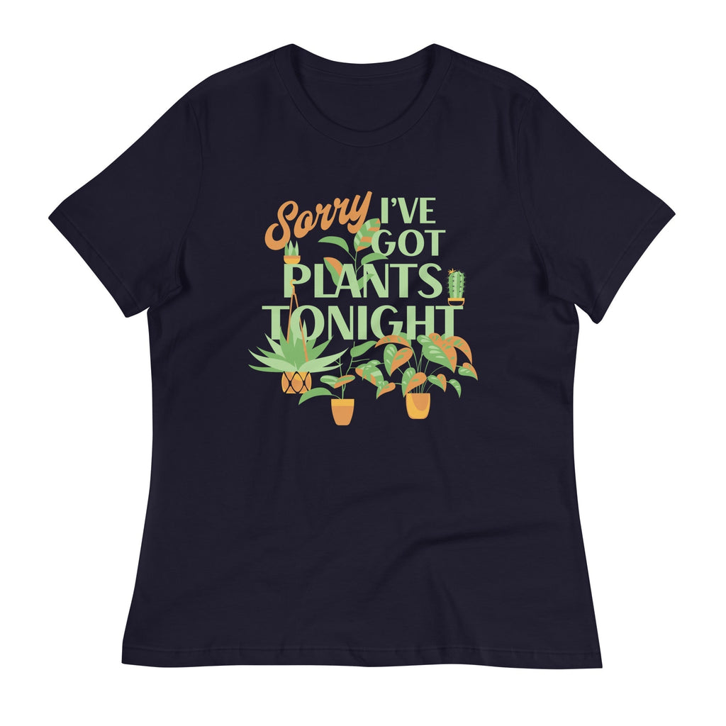 Sorry I've Got Plants Tonight Women's Signature Tee Hoodie, Sweatshirt | CoreVibeTees.com (Image 2)