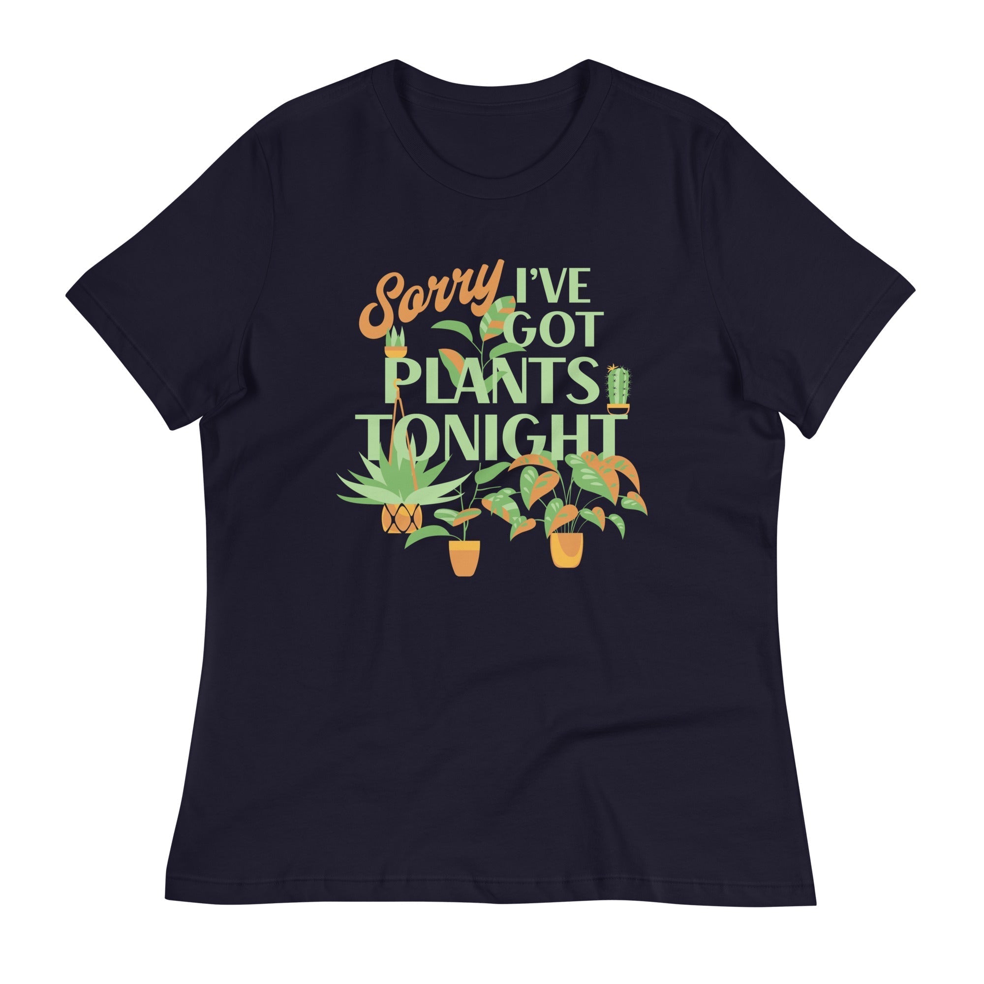 Sorry I've Got Plants Tonight Women's Signature Tee Hoodie, Sweatshirt | CoreVibeTees.com (Image 2)