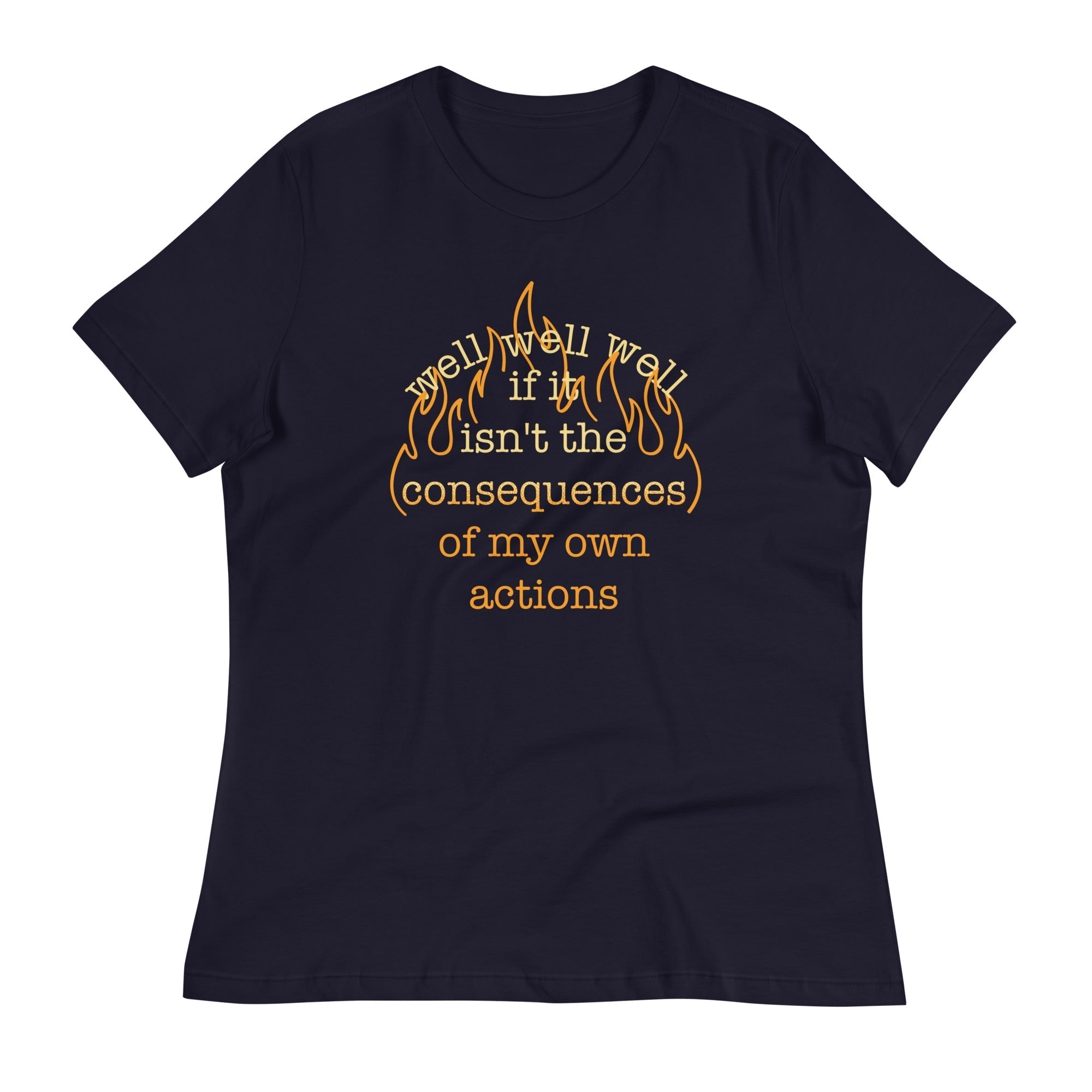 The Consequences Of My Own Actions Women's Signature Tee Hoodie, Sweatshirt | CoreVibeTees.com (Image 1)