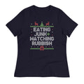 Eating Junk And Watching Rubbish Women's Signature Tee Hoodie, Sweatshirt | CoreVibeTees.com (Image 1)