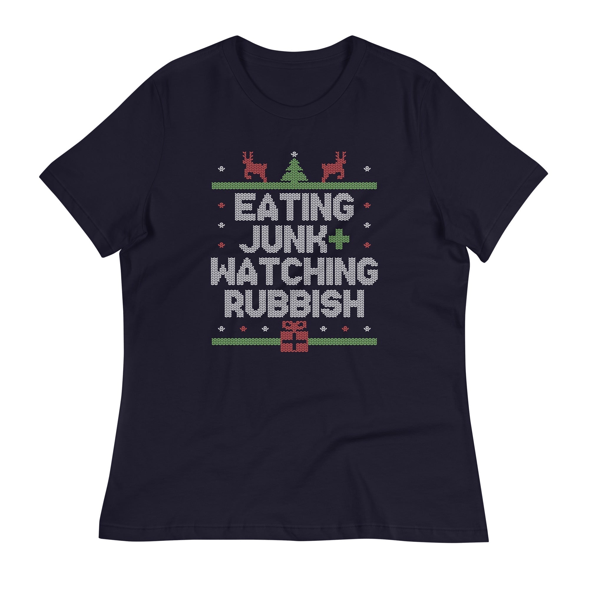 Eating Junk And Watching Rubbish Women's Signature Tee Hoodie, Sweatshirt | CoreVibeTees.com (Image 1)