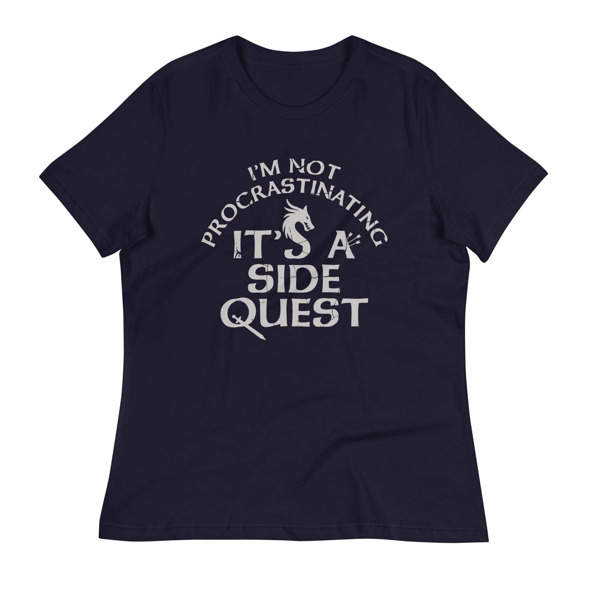 I'm Not Procrastinating, It's A Side Quest Women's Signature Tee Hoodie, Sweatshirt | CoreVibeTees.com (Image 2)