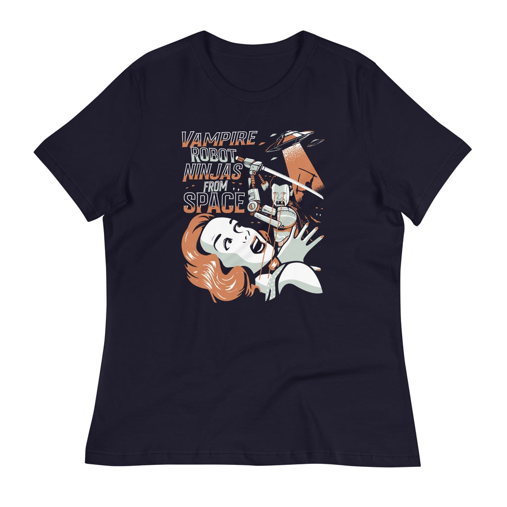 Vampire Robot Ninja From Space Women's Signature Tee Hoodie, Sweatshirt | CoreVibeTees.com (Image 2)