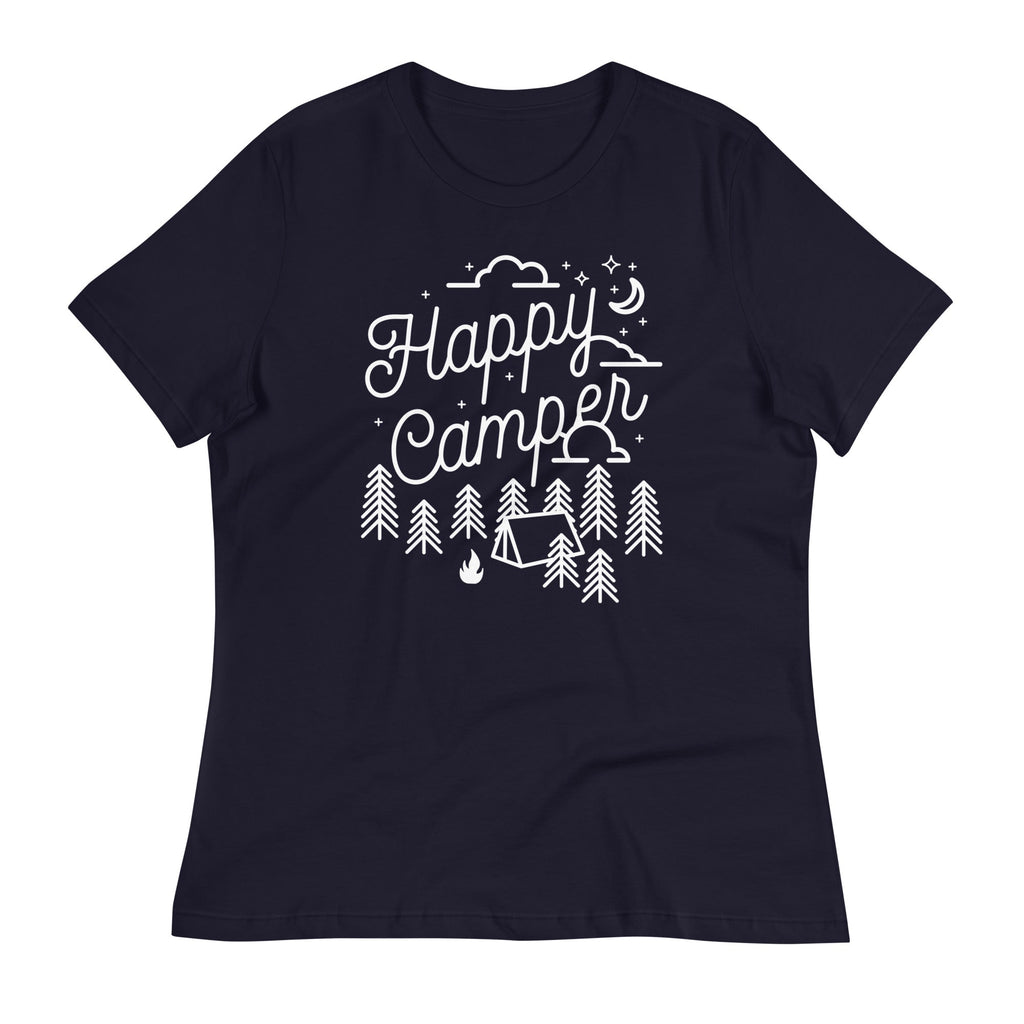Happy Camper Women's Signature Tee Hoodie, Sweatshirt | CoreVibeTees.com (Image 2)