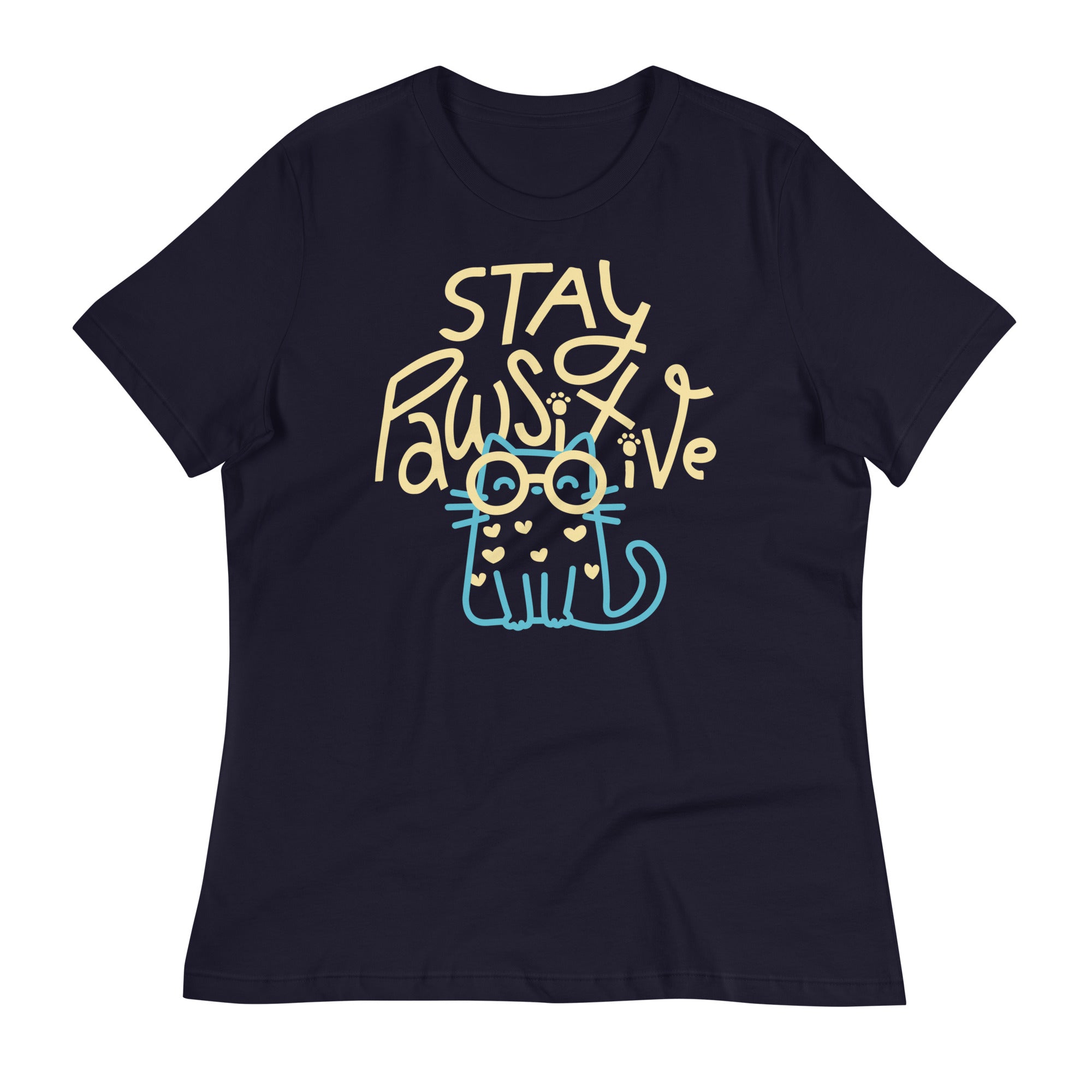 Stay Pawsitive Women's Signature Tee Hoodie, Sweatshirt | CoreVibeTees.com (Image 1)