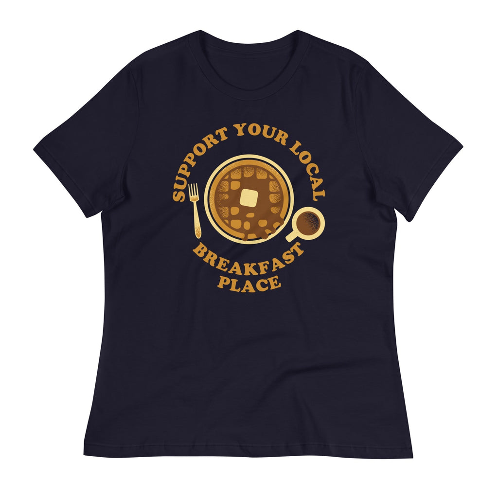 Support Your Local Breakfast Place Women's Signature Tee Hoodie, Sweatshirt | CoreVibeTees.com (Image 1)