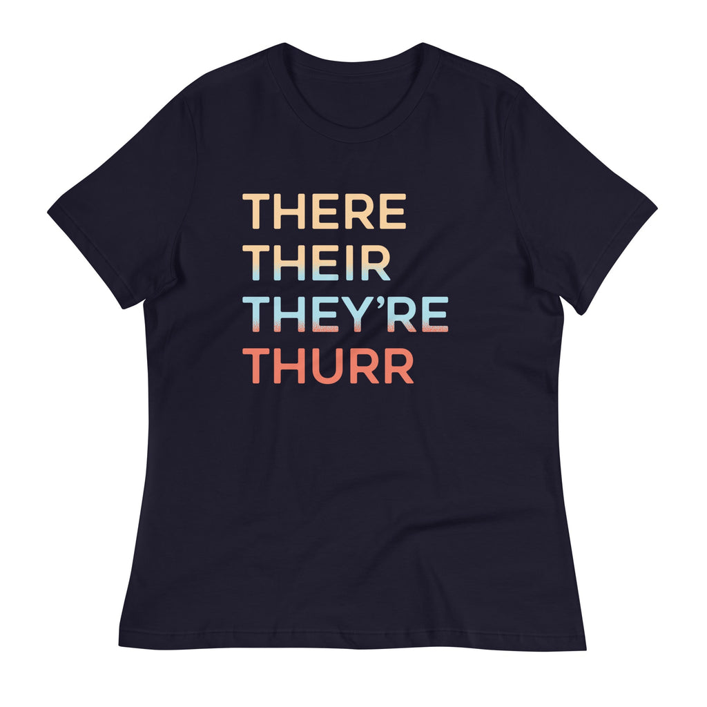 There Their They're Thurr Women's Signature Tee Hoodie, Sweatshirt | CoreVibeTees.com (Image 2)