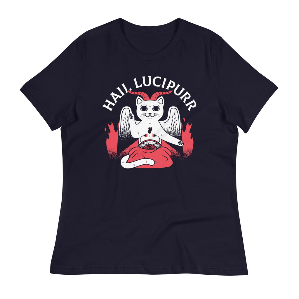 Hail Lucipurr Women's Signature Tee Hoodie, Sweatshirt | CoreVibeTees.com (Image 2)