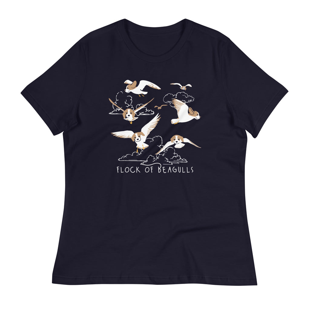 Flock Of Beagulls Women's Signature Tee Hoodie, Sweatshirt | CoreVibeTees.com (Image 2)