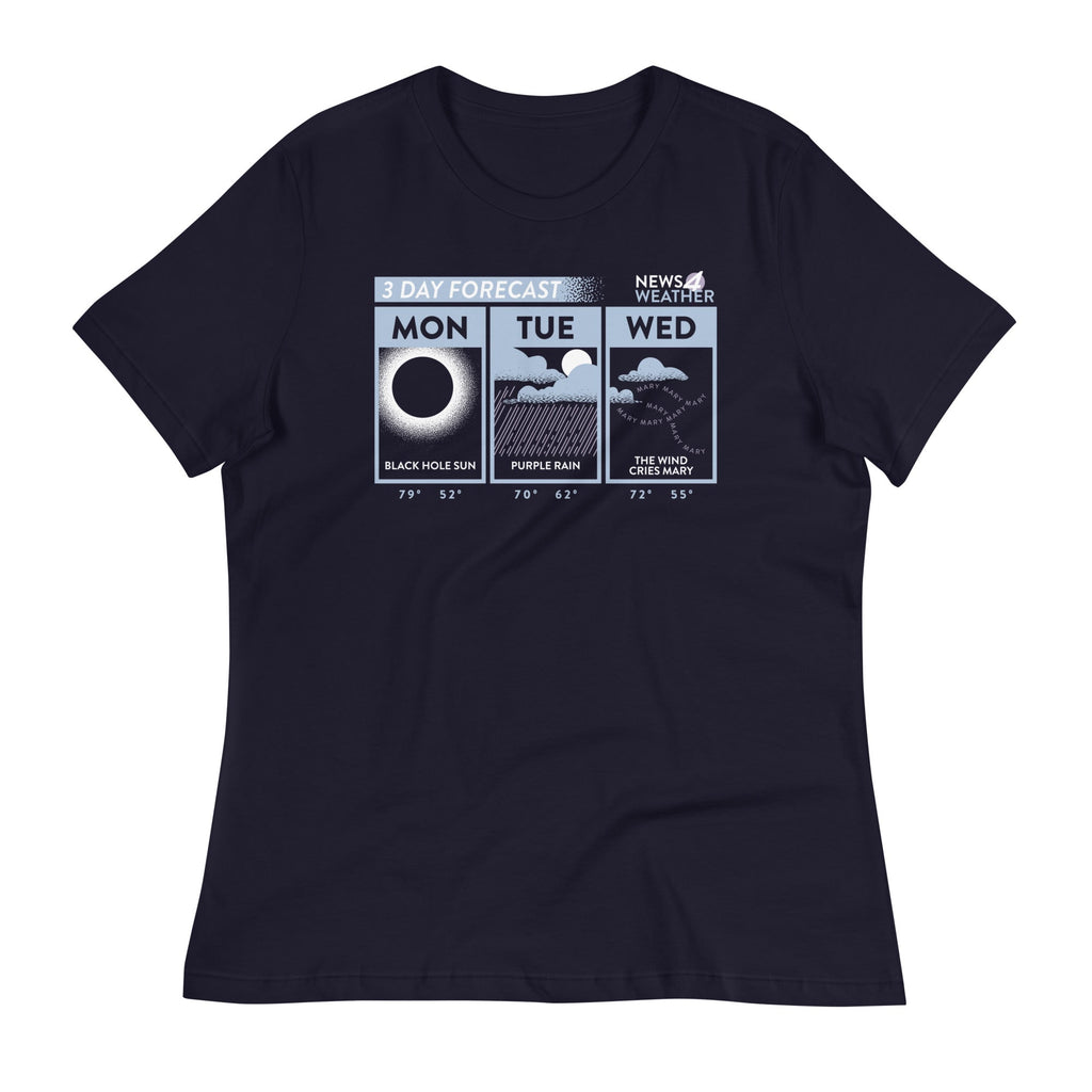 3 Day Forecast Women's Signature Tee Hoodie, Sweatshirt | CoreVibeTees.com (Image 2)