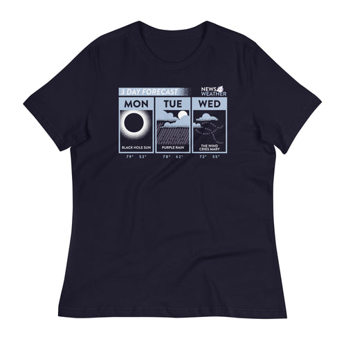 3 Day Forecast Women's Signature Tee Hoodie, Sweatshirt | CoreVibeTees.com (Image 2)