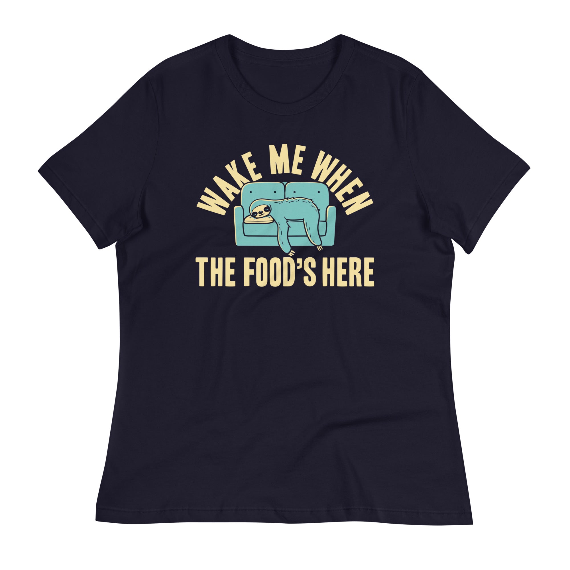 Wake Me When The Food's Here Women's Signature Tee Hoodie, Sweatshirt | CoreVibeTees.com (Image 1)