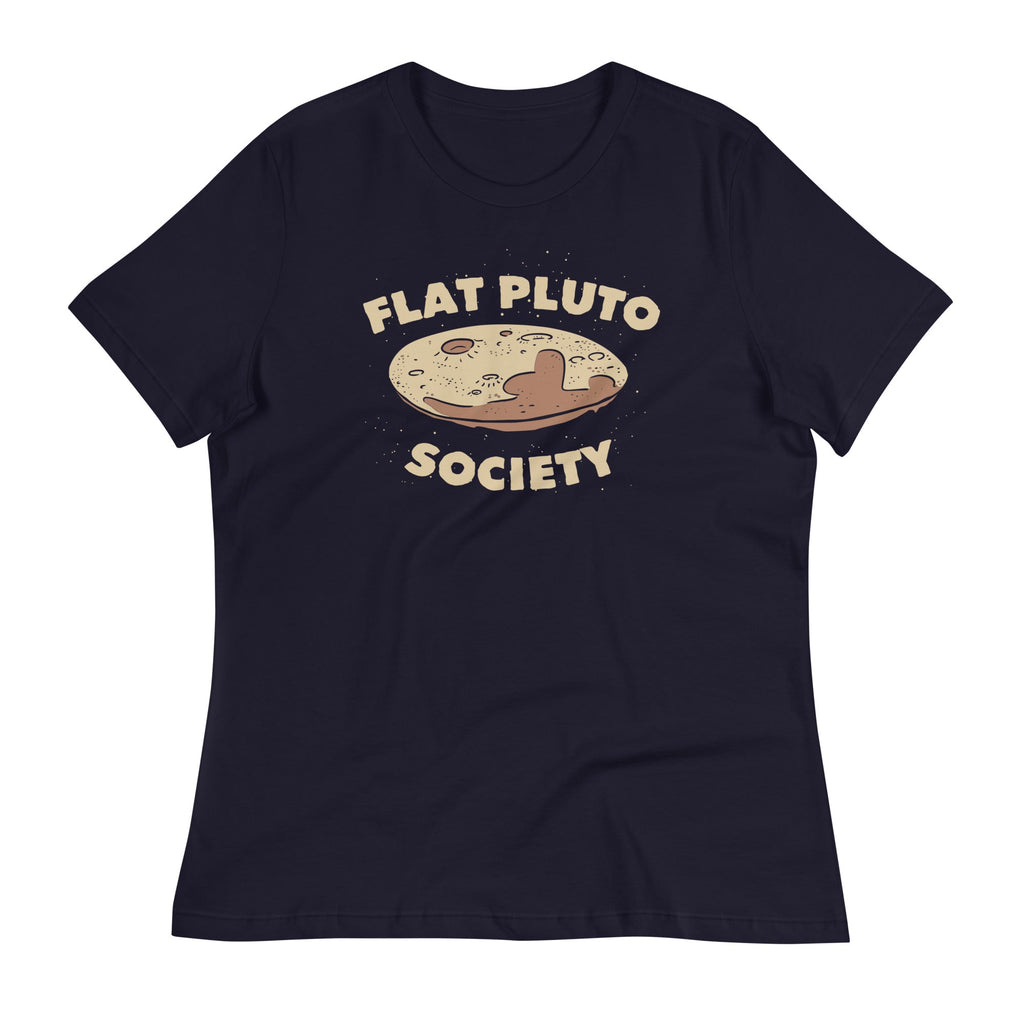 Flat Pluto Society Women's Signature Tee Hoodie, Sweatshirt | CoreVibeTees.com (Image 1)