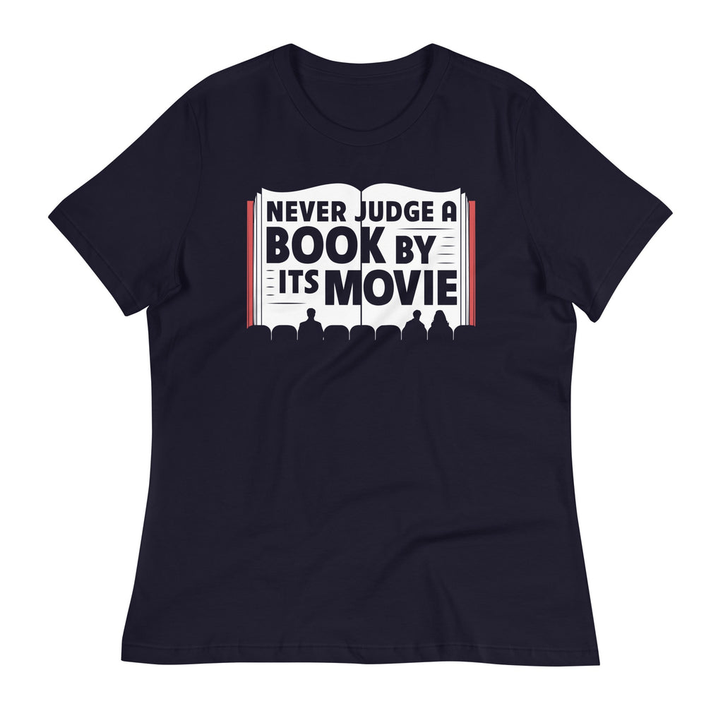 Never Judge A Book By Its Movie Women's Signature Tee Hoodie, Sweatshirt | CoreVibeTees.com (Image 2)