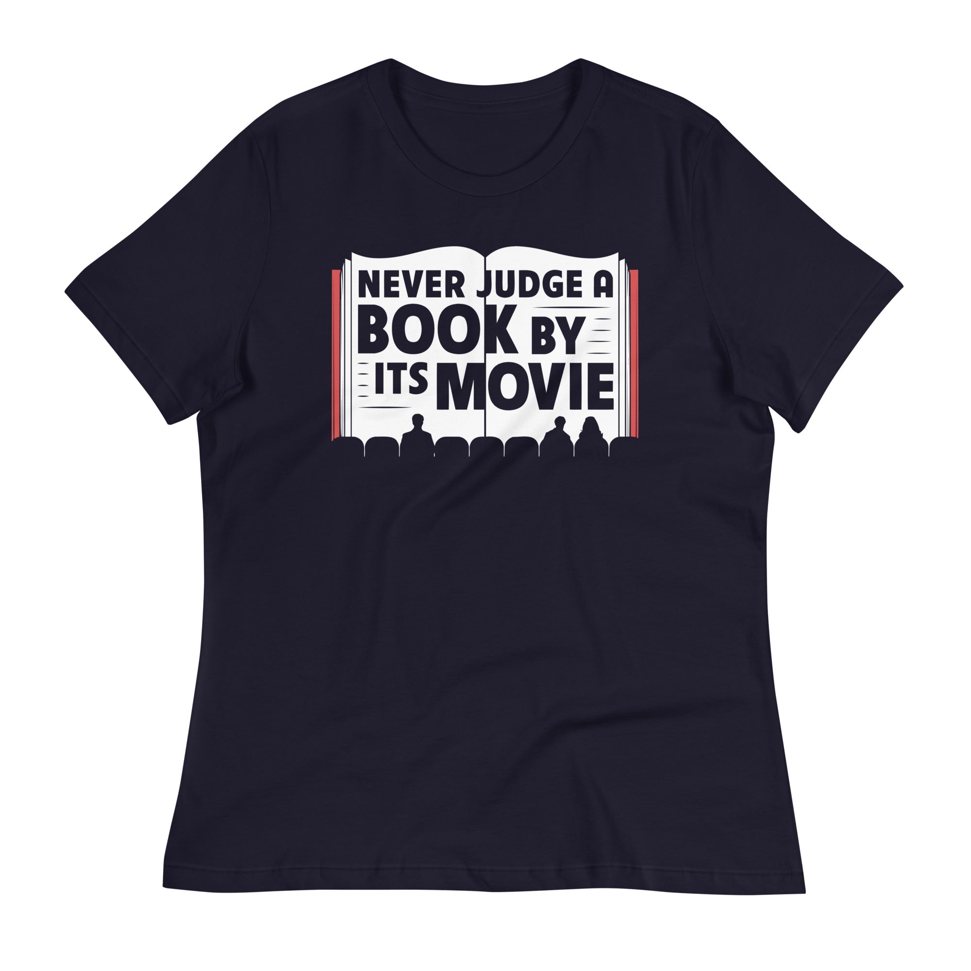 Never Judge A Book By Its Movie Women's Signature Tee Hoodie, Sweatshirt | CoreVibeTees.com (Image 2)