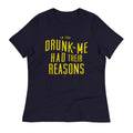 Drunk Me Had Their Reasons Women's Signature Tee Hoodie, Sweatshirt | CoreVibeTees.com (Image 1)