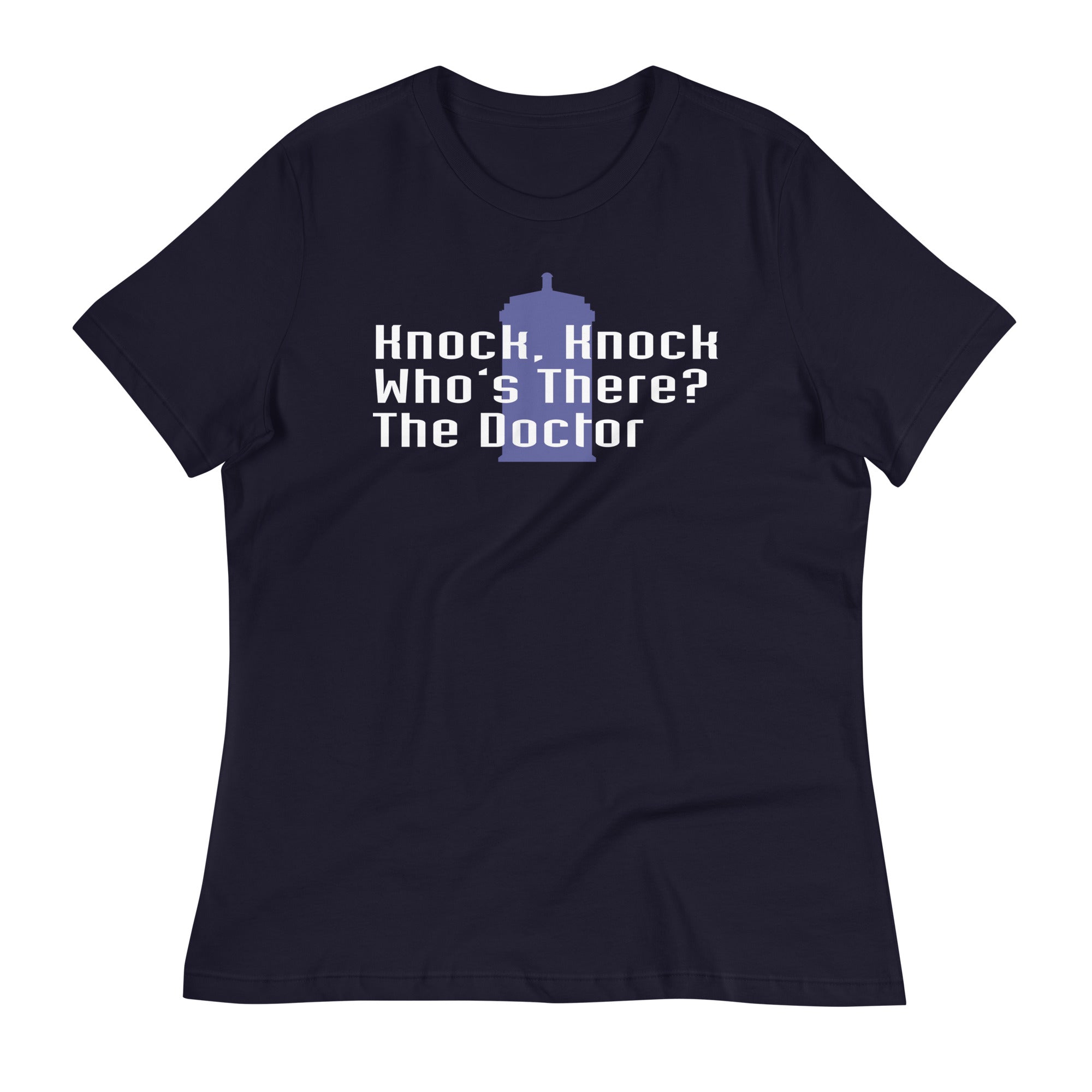 Knock Knock! Who's There? The Doctor Women's Signature Tee Hoodie, Sweatshirt | CoreVibeTees.com (Image 1)