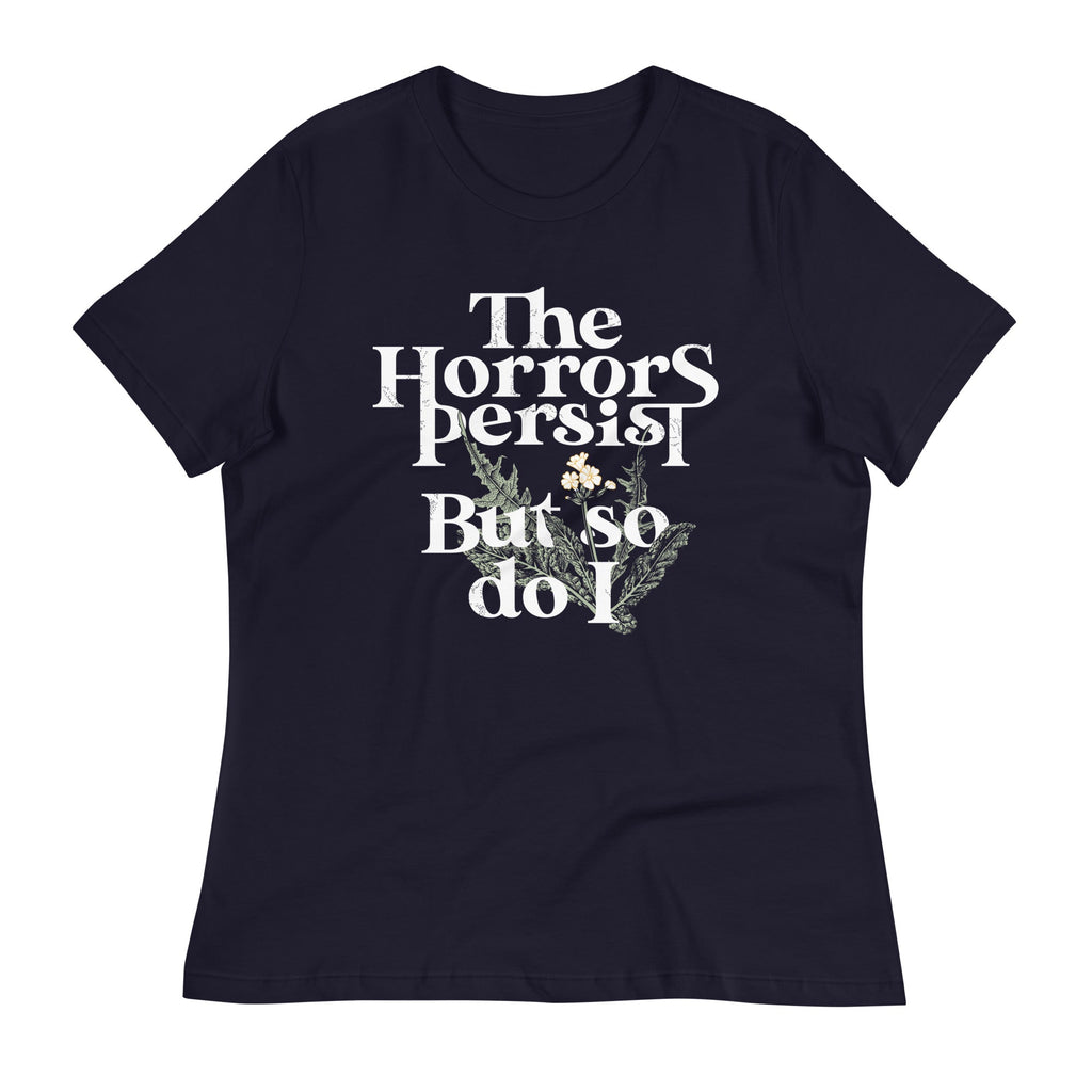 The Horrors Persist But So Do I Women's Signature Tee Hoodie, Sweatshirt | CoreVibeTees.com (Image 3)