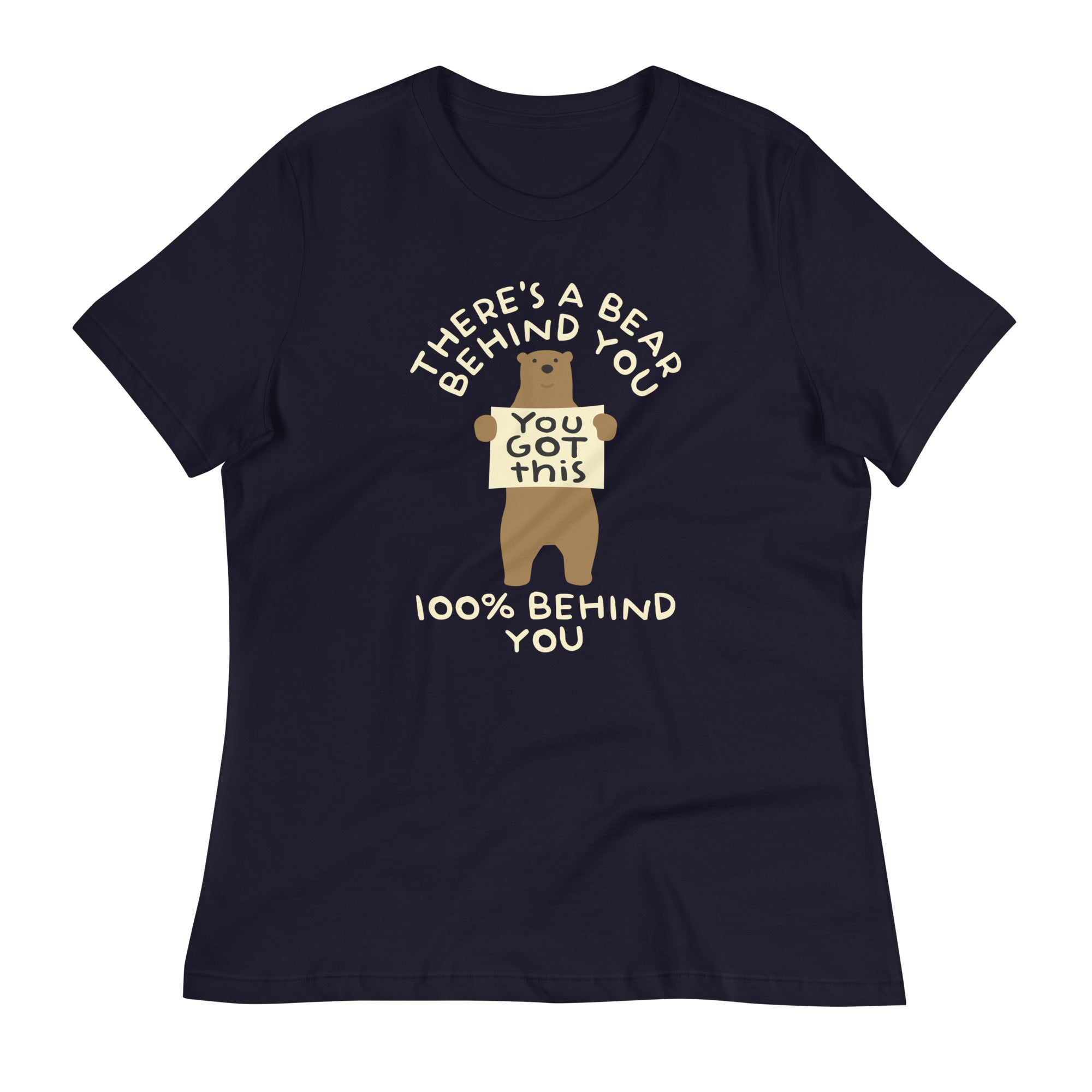 There's A Bear Behind You, 100% Behind You Women's Signature Tee Hoodie, Sweatshirt | CoreVibeTees.com (Image 4)