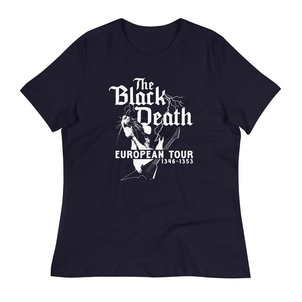 The Black Death European Tour Women's Signature Tee Hoodie, Sweatshirt | CoreVibeTees.com (Image 2)