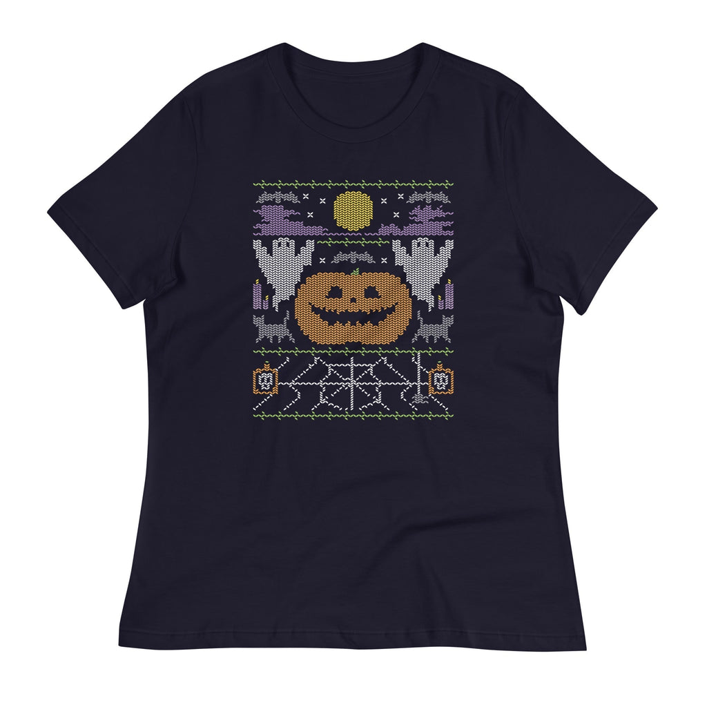 Ugly Halloween Sweater Women's Signature Tee Hoodie, Sweatshirt | CoreVibeTees.com (Image 2)