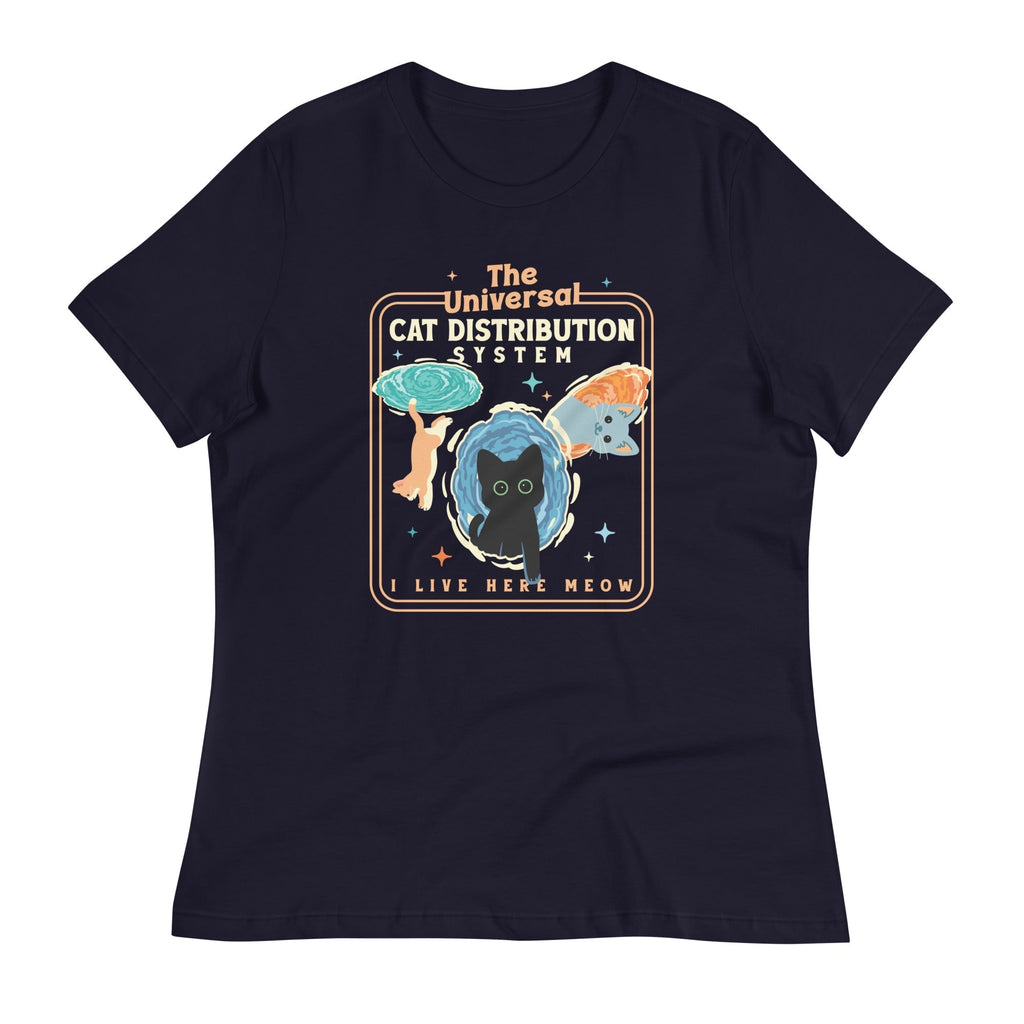 The Universal Cat Distribution System Women's Signature Tee Hoodie, Sweatshirt | CoreVibeTees.com (Image 3)