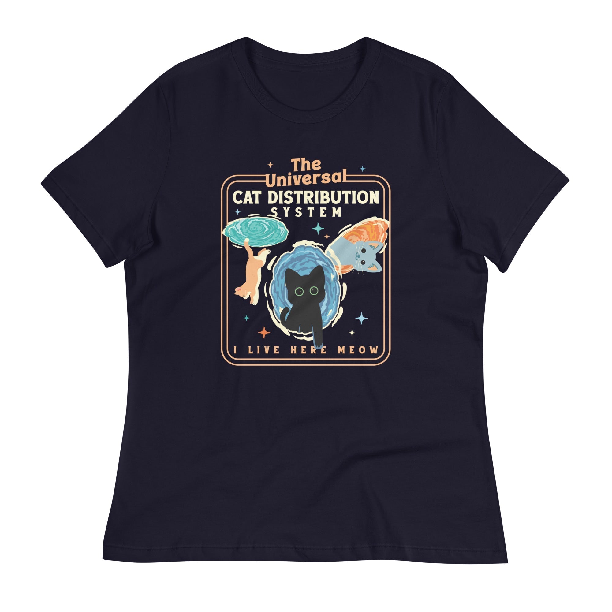 The Universal Cat Distribution System Women's Signature Tee Hoodie, Sweatshirt | CoreVibeTees.com (Image 3)