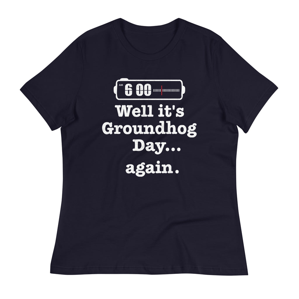 Well It's Groundhog Day Again Women's Signature Tee Hoodie, Sweatshirt | CoreVibeTees.com (Image 2)