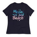 My Job Is Just Beach Women's Signature Tee Hoodie, Sweatshirt | CoreVibeTees.com (Image 1)