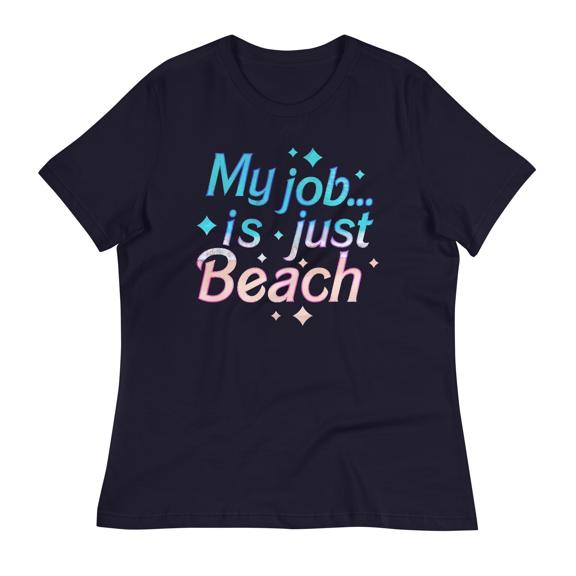 My Job Is Just Beach Women's Signature Tee Hoodie, Sweatshirt | CoreVibeTees.com (Image 1)