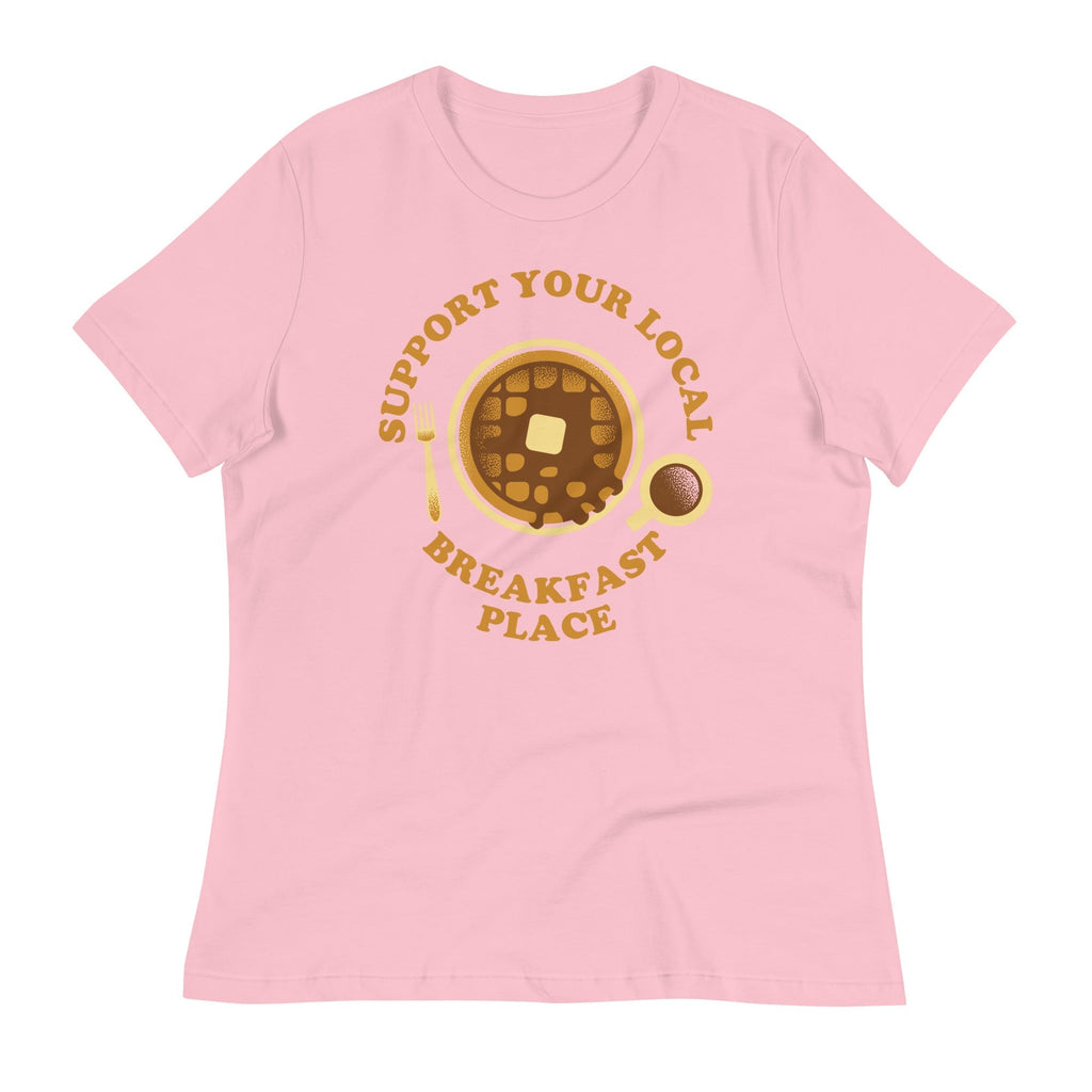 Support Your Local Breakfast Place Women's Signature Tee Hoodie, Sweatshirt | CoreVibeTees.com (Image 4)