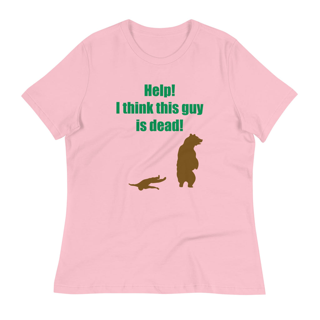 Help! I Think This Guy Is Dead! Women's Signature Tee Hoodie, Sweatshirt | CoreVibeTees.com (Image 4)