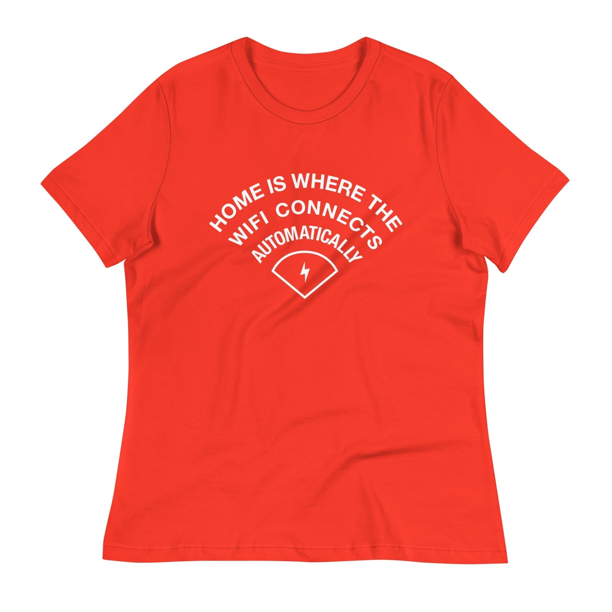 Home Is Where The WiFI Connects Automatically Women's Signature Tee Hoodie, Sweatshirt | CoreVibeTees.com (Image 3)