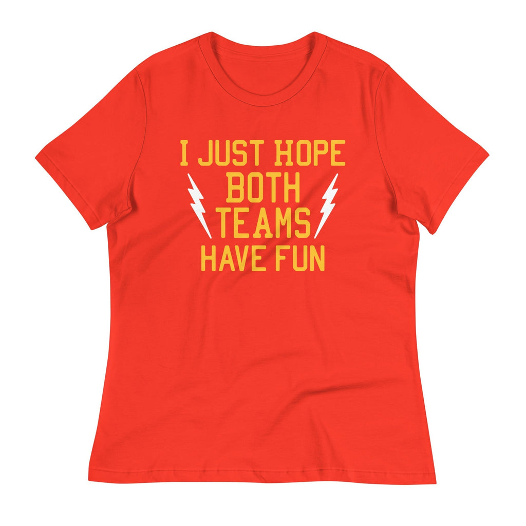 I Just Hope Both Teams Have Fun Women's Signature Tee Hoodie, Sweatshirt | CoreVibeTees.com (Image 5)